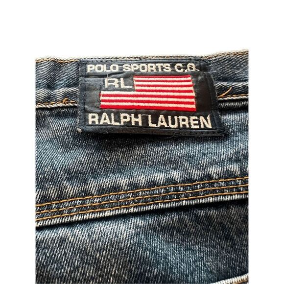 Polo Sport Ralph Lauren jeans shorts size 40 - Picture 6 of 8